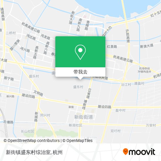新街镇盛东村综治室地图