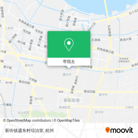 新街镇盛东村综治室地图