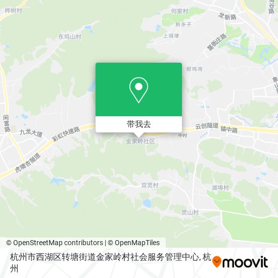 杭州市西湖区转塘街道金家岭村社会服务管理中心地图