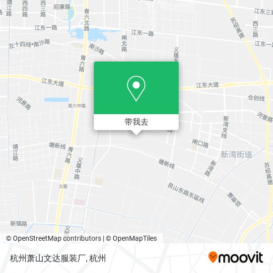 杭州萧山文达服装厂地图