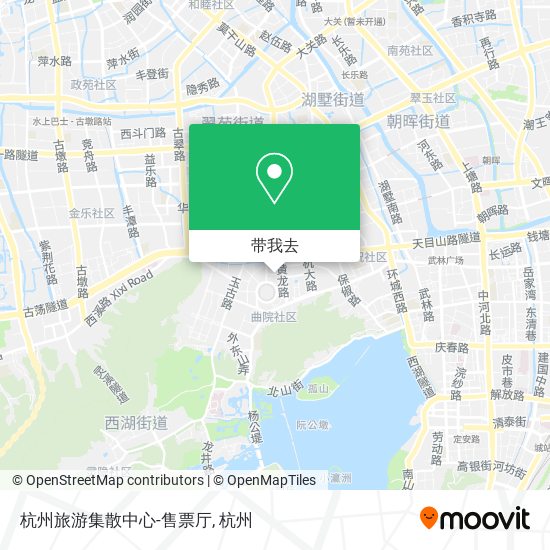 杭州旅游集散中心-售票厅地图