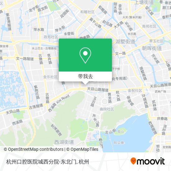 杭州口腔医院城西分院-东北门地图