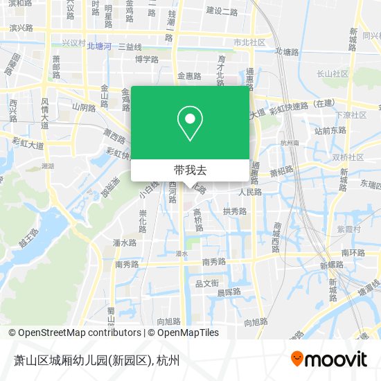 萧山区城厢幼儿园(新园区)地图