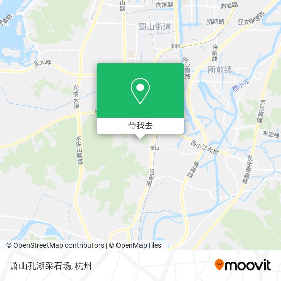 萧山孔湖采石场地图