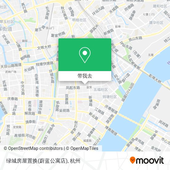 绿城房屋置换(蔚蓝公寓店)地图