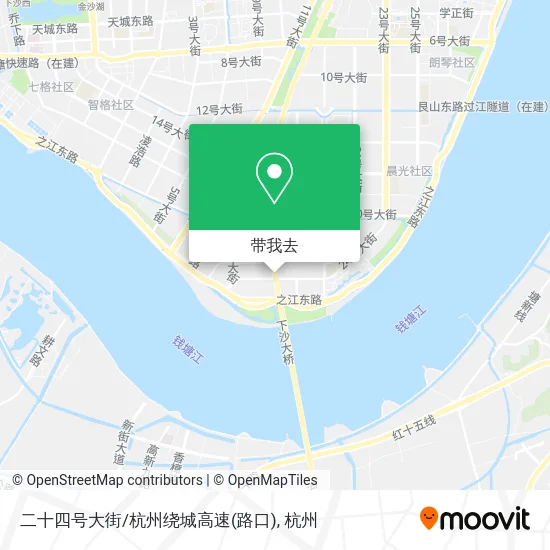 二十四号大街/杭州绕城高速(路口)地图