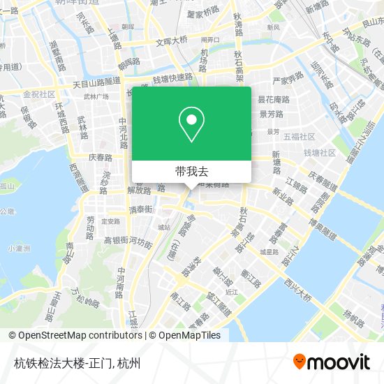杭铁检法大楼-正门地图