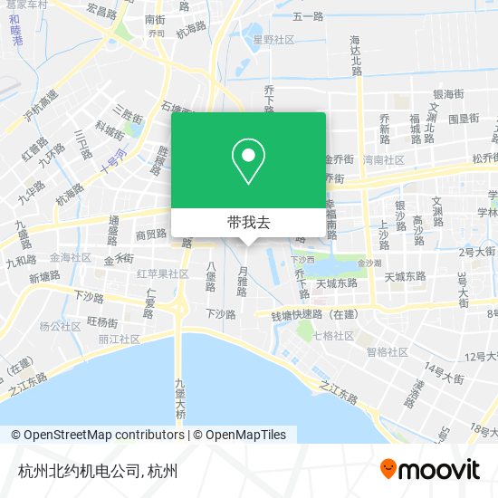 杭州北约机电公司地图