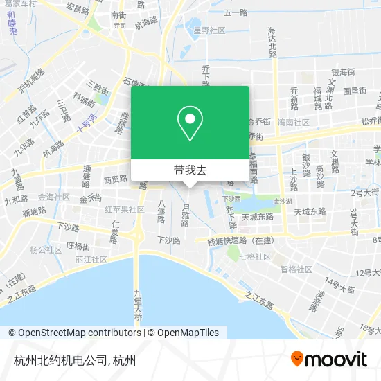 杭州北约机电公司地图