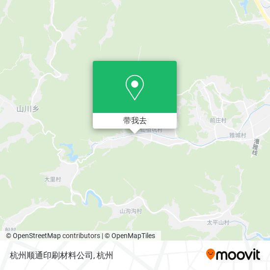 杭州顺通印刷材料公司地图