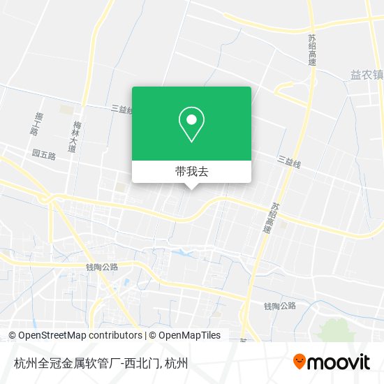 杭州全冠金属软管厂-西北门地图