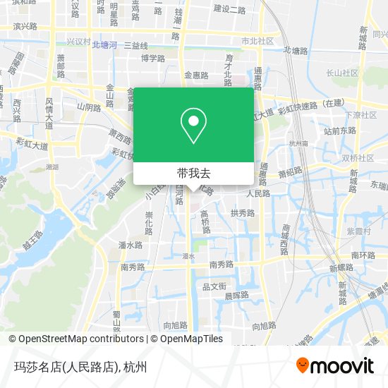 玛莎名店(人民路店)地图