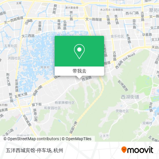 五洋西城宾馆-停车场地图