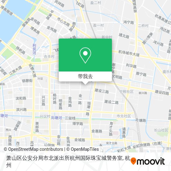 萧山区公安分局市北派出所杭州国际珠宝城警务室地图