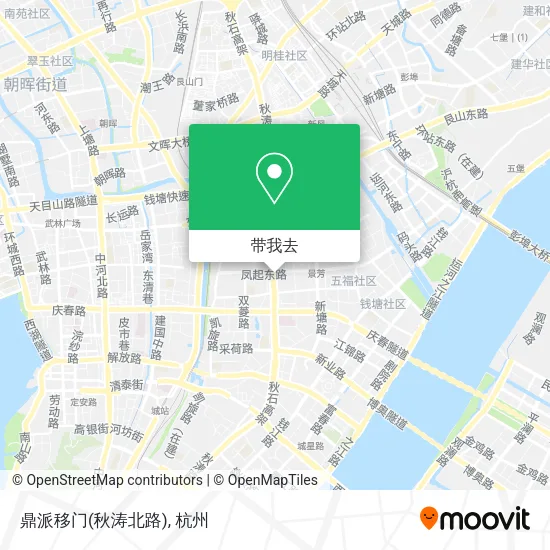 鼎派移门(秋涛北路)地图