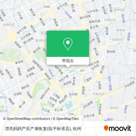 漂亮妈妈产后产康恢复(临平标准店)地图