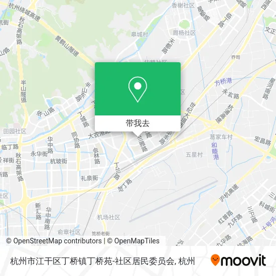杭州市江干区丁桥镇丁桥苑-社区居民委员会地图