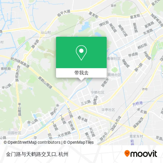 金门路与天鹤路交叉口地图