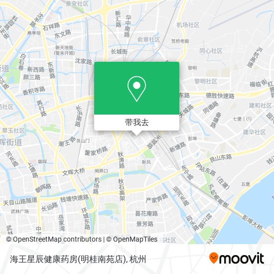 海王星辰健康药房(明桂南苑店)地图