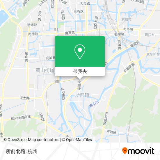 所前北路地图