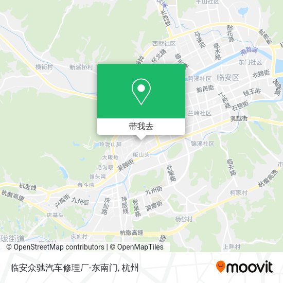 临安众驰汽车修理厂-东南门地图