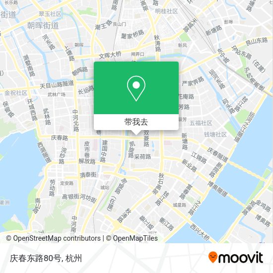 庆春东路80号地图