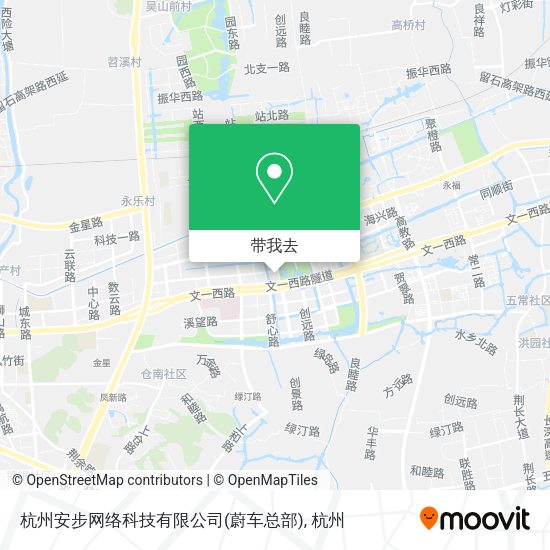 杭州安步网络科技有限公司(蔚车总部)地图