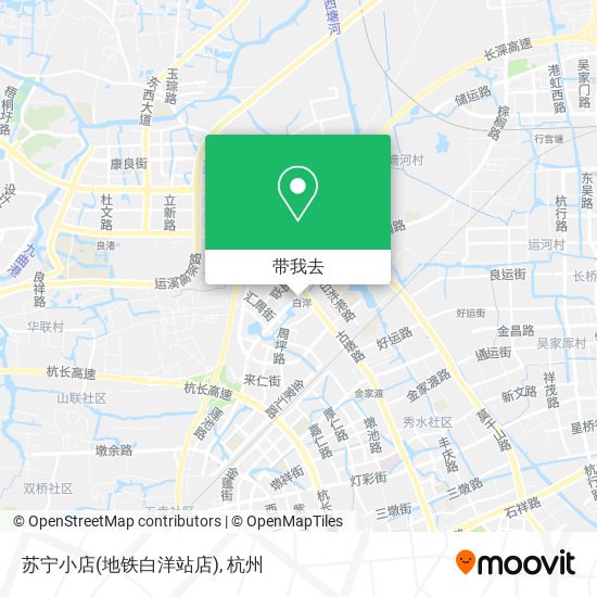 苏宁小店(地铁白洋站店)地图