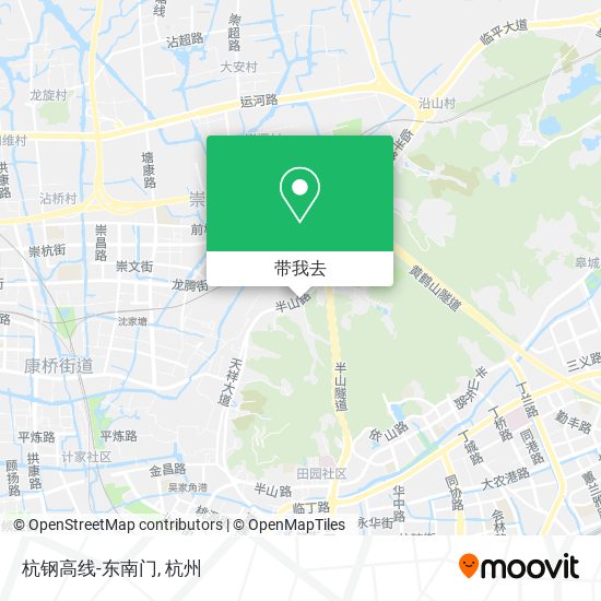 杭钢高线-东南门地图