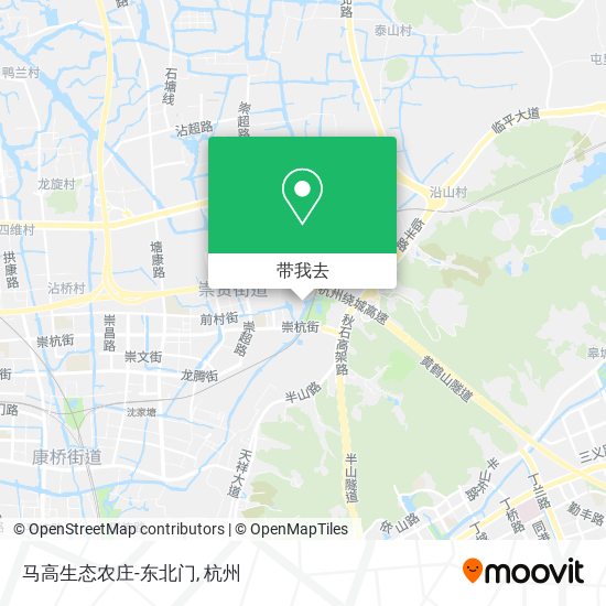 马高生态农庄-东北门地图