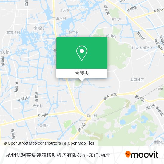 杭州法利莱集装箱移动板房有限公司-东门地图