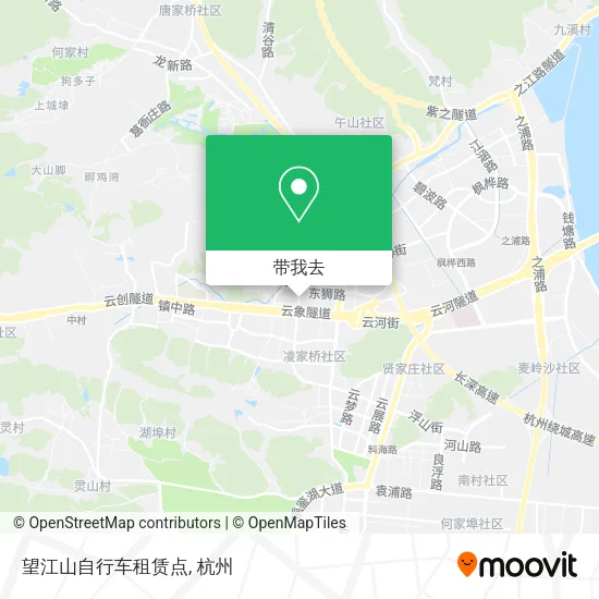 望江山自行车租赁点地图