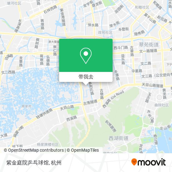 紫金庭院乒乓球馆地图