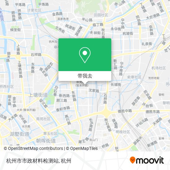 杭州市市政材料检测站地图