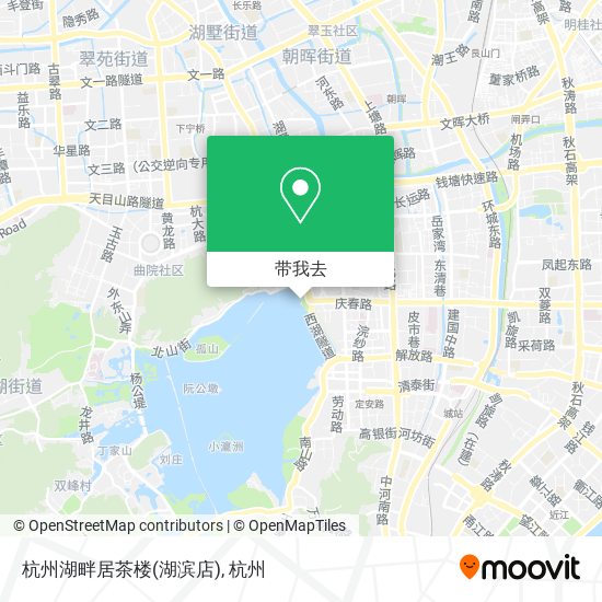 杭州湖畔居茶楼(湖滨店)地图