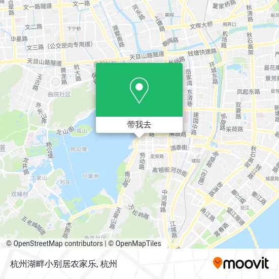 杭州湖畔小别居农家乐地图