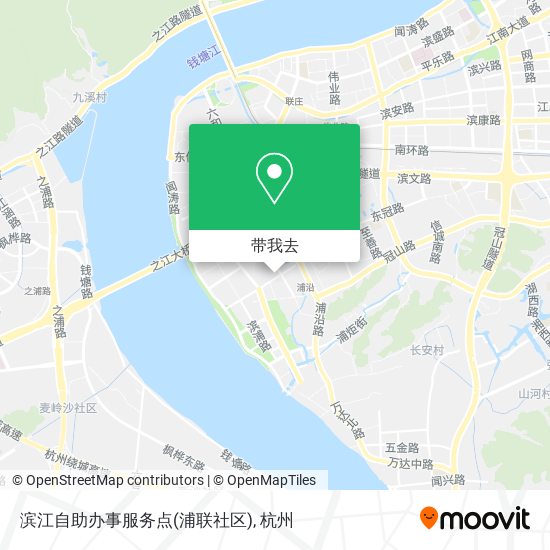 滨江自助办事服务点(浦联社区)地图