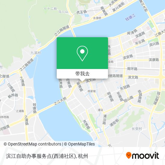 滨江自助办事服务点(西浦社区)地图
