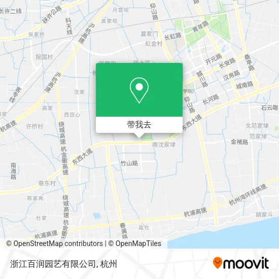 浙江百润园艺有限公司地图