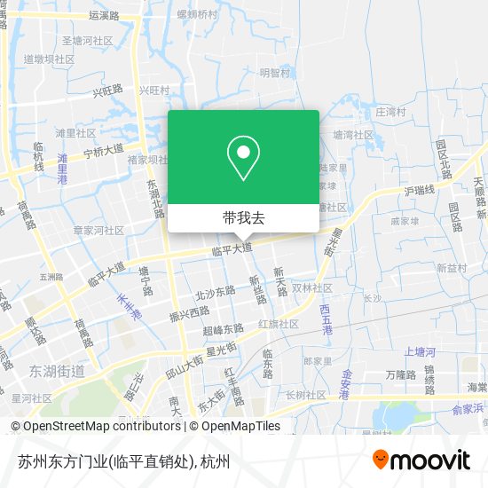 苏州东方门业(临平直销处)地图