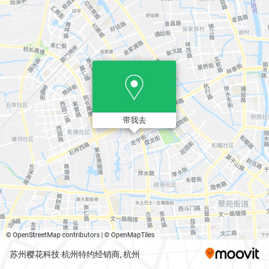 苏州樱花科技·杭州特约经销商地图