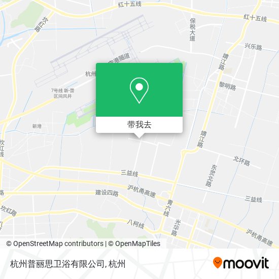杭州普丽思卫浴有限公司地图