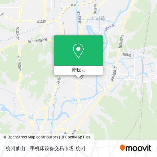 杭州萧山二手机床设备交易市场地图
