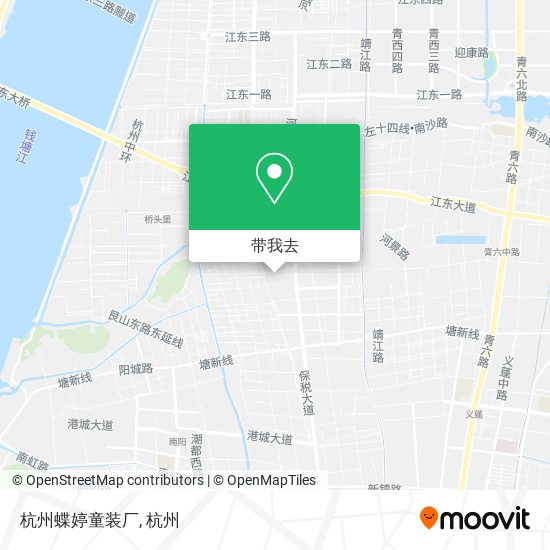 杭州蝶婷童装厂地图