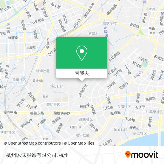 杭州以沫服饰有限公司地图