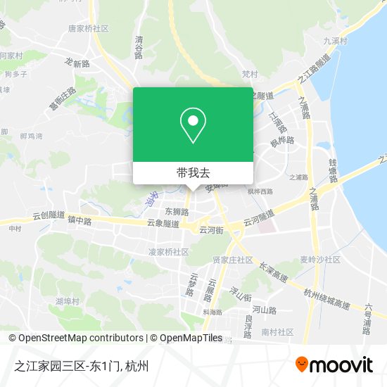 之江家园三区-东1门地图