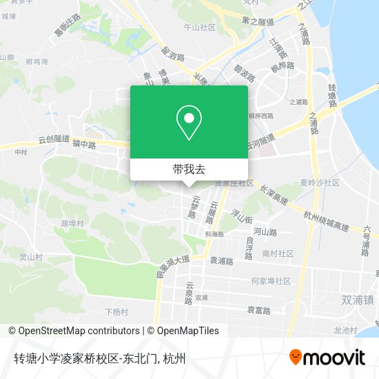 转塘小学凌家桥校区-东北门地图