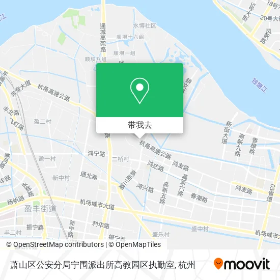 萧山区公安分局宁围派出所高教园区执勤室地图