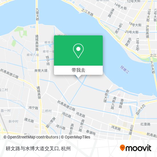 耕文路与水博大道交叉口地图