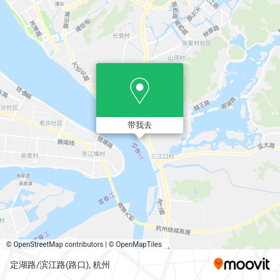 定湖路/滨江路(路口)地图